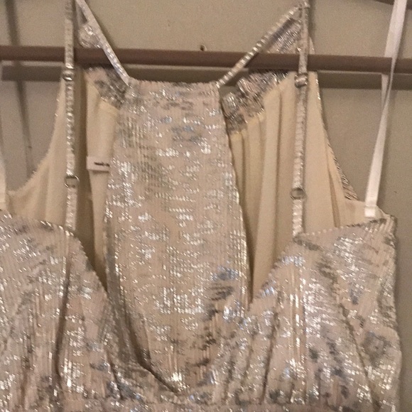 BCBGeneration Silver and White Dress - Picture 6 of 7